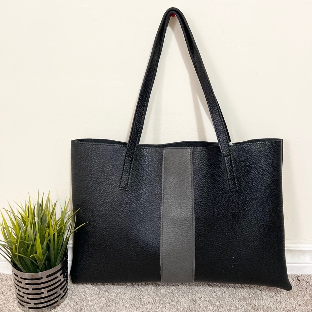 Vince Camuto Vegan Leather Open Tote Bag